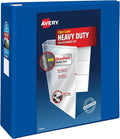 Avery® Heavy-Duty 3 Ring Binder, 4" EZD® Rings, 1 Pacific Blue Binder | For Heavy School, Home and Office Use, Tear-Resistant Spine, DuraEdge Split-Resistant Sides, Nonstick Interior Pockets