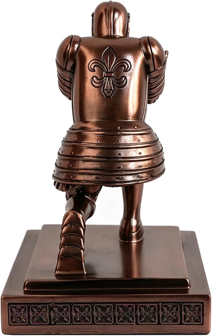 Soldier Executive Knight Pen Holder Personalized Desk Organizers Copper | Desk Accessory Pen Stand for A Gift - Decorative Resin Pencil Holders Desk Organizer For Men