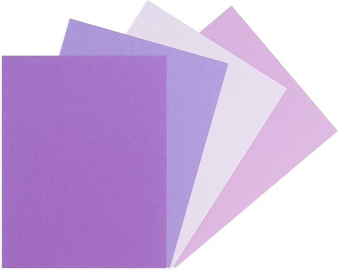 Recollections 100 Sheets Very Violet 8.5” x 11” Cardstock Paper - Acid and Lignin Free Paper for Scrapbooks, Arts & Crafts - 1 Pack