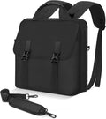 MoKo Zipper Binder Bag, 2-Inch 3-Ring, 500 Sheets, Black | 6L water-resistant bag fits a 13-inch tablet and 14-inch laptop, with backpack, shoulder and hand carry options.
