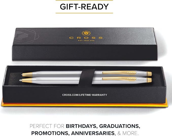Cross Classic Century Medalist Pen & 0.7mm Pencil Set, Gift-Ready