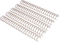 RAYSON Wire Binding Spines 9/16", Rose Gold 2:1 Pitch 21-Hole Double Loop Binding Wires for Letter Size, 125 Sheet Capacity, 100 Pack
