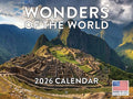 Wonders Of The World Calendar 2026 Natural Nature Travel Monthly Wall Calender 12 Month | American Made In The USA