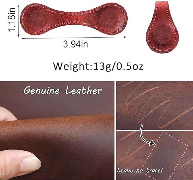 Personalized Magnetic Leather Bookmark, 26 Letters Custom Leather Bookmarks, Handmade, Leather Magnetic Bookmark for Book Lovers Readers Women Kid(Green，W）