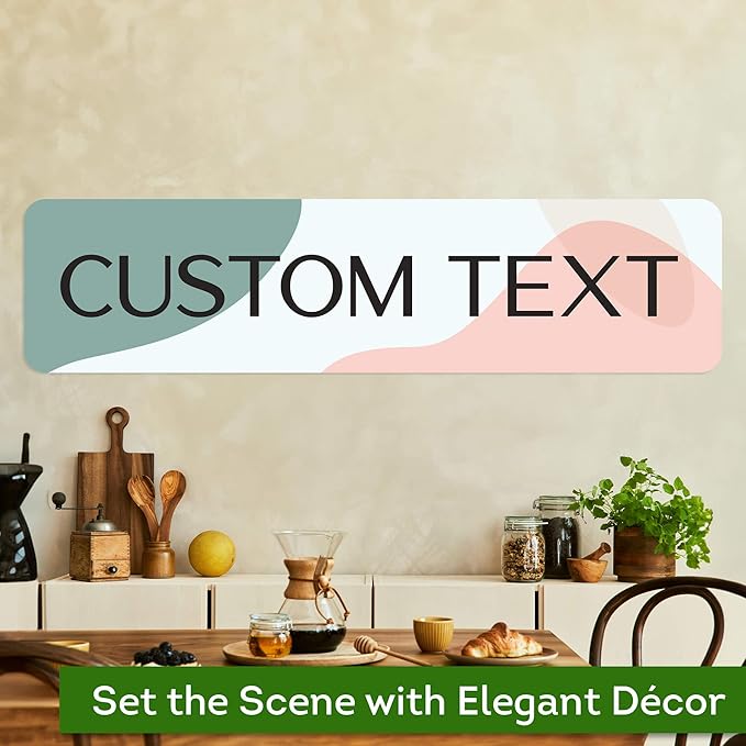 Custom Sign, Custom Street Sign, 11 Font Colors, 13 Font Styles, 4 Hole Options, 22 Sizes, 12x48 Inches, Rust Free DiBound, Fade Resistant, Made in USA by My Sign Center (Minimalist)