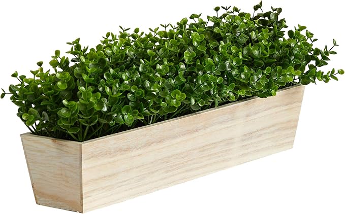 19in. Eucalyptus Artificial Plant in Decorative Planter (Pack of 2)