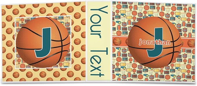 Personalized Basketball 3-Ring Binder - 3 inch