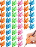 JustBlanks 60 Pcs Pencil Grips for Kids Handwriting Pencil Holder for Kids Posture Correction Writing Training for Toddlers Silicone Pencil Grip Bulk
