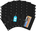 Shemira Pencil Pouch for 3 Ring Binder, 30 Pack Black Pencil Pouches Bulk | Binder Pencil Pouch with Smooth Zipper, Zipper Pencil Pouches, 3 Ring Binder Pencil Pouches, Clear Window Pencil Case