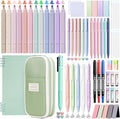 63PCS Stationery Set, Aesthetic School Supplies with Pencil Case