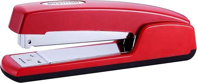 Bostitch Professional All-Metal Executive Stapler, 20 Sheet Capacity, Red