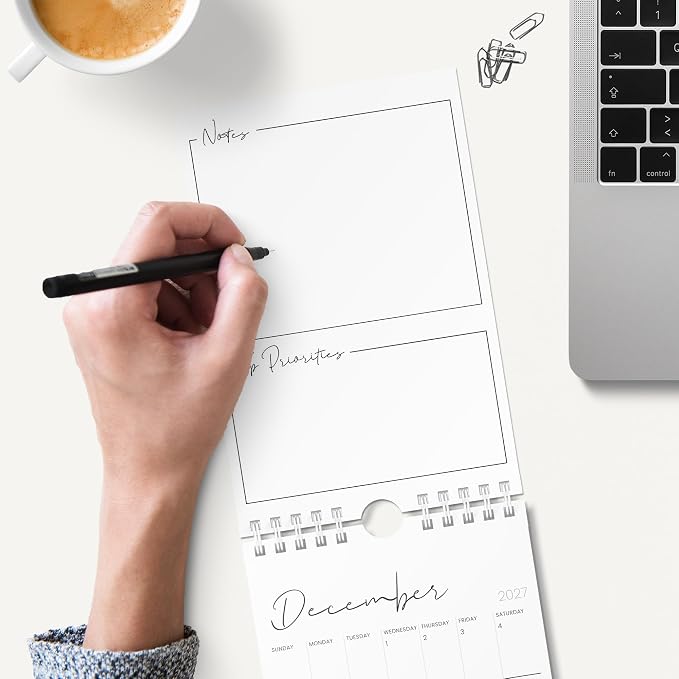Karto Small Wall Calendar 2026-2027 6x9 in - Cursive | July 2026 to December 2027, Vertical, Boosts Productivity, Easy Monthly Planning