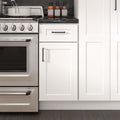 Furinno Shaker Drawer Base Kitchen Cabinet with 1-Door, White | 24 D x 15 W x 34.5 H, Adjustable Hinges, Soft-Close Shaker-Style Door, Ready to Assemble, Plywood, for Pantry, Dining Room