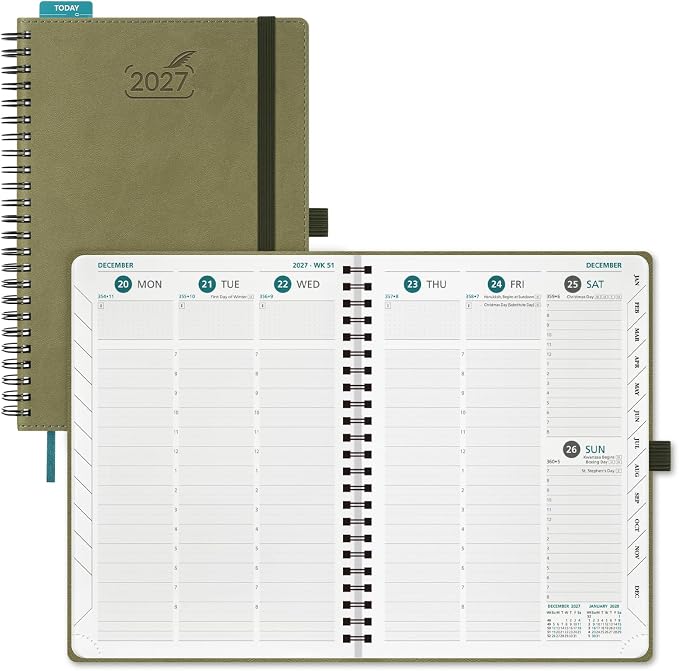 BEZEND 2027 Planner Weekly and Monthly, Daily Calendar Book (A5-6"x8.5")