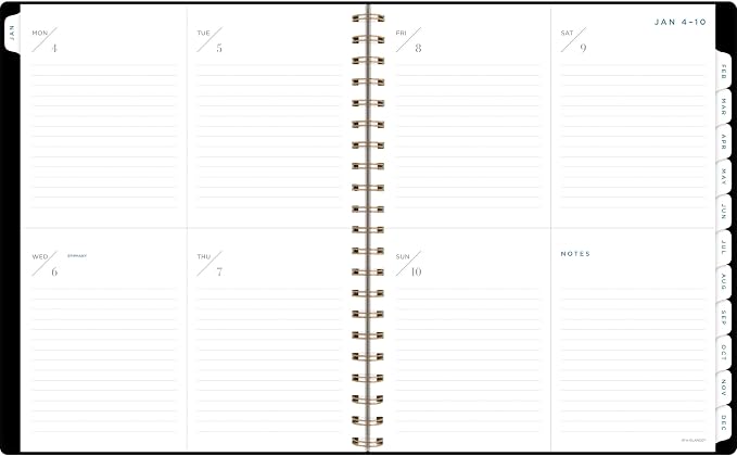 AT-A-GLANCE 2027 Planner, Weekly & Monthly, 8.5" x 11", Signature Lite, Black (YP905L0527)