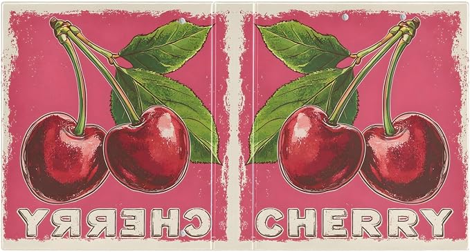 3 Ring Binder Red Cherry Print 1.5" Round Ring Binders View Binder with 200 Sheet for Kids School Supplies Women Men Office, 1 Pack