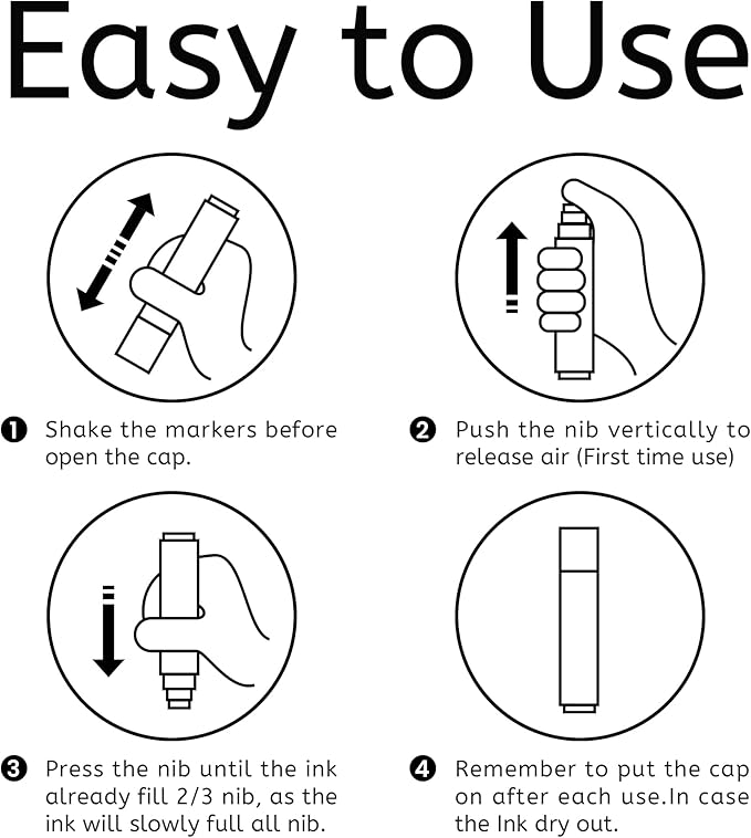 BIGTHUMB 3 Pcs Orange Jumbo Permanent Markers: 15mm Wide Tip Thick Acrylic Paint Pen Large Calligraphy Marker for Rock Painting, Poster, Sign, Canvas, Glass, Wood, Ceramic