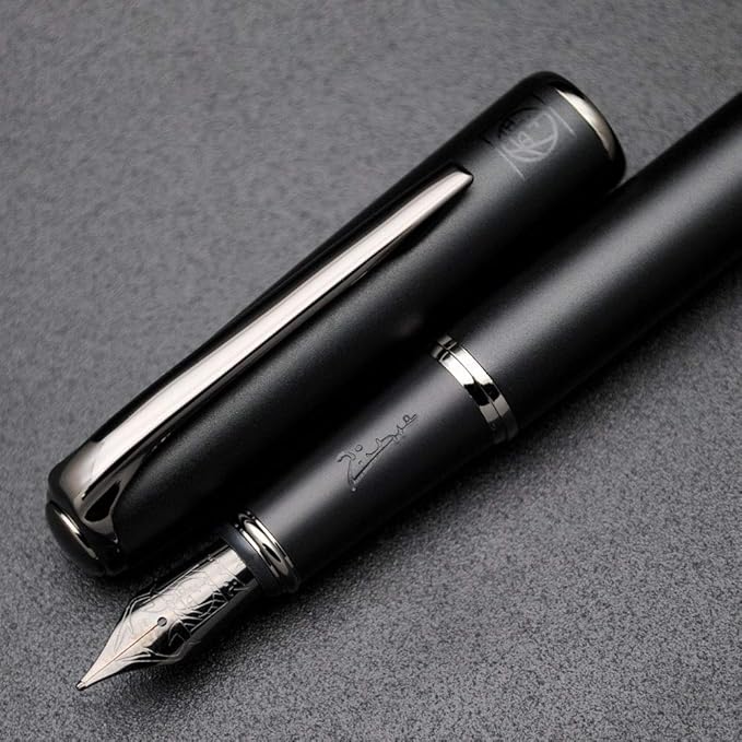 czxwyst Picasso 916 Malage Fountain Pen Original Box New Version (Sunset Gray, Medium Nib 0.7mm)
