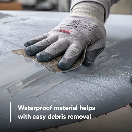 3M Wetordry Abrasive Sheet, 02032, 1500+ Grade, 9 in x 11 in | 50 Sheets, Fast Cutting, Auto Body Sanding, Paint Finishing