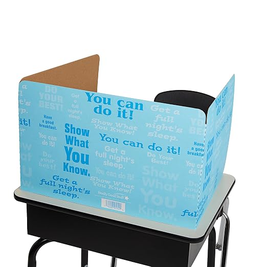 Really Good Stuff Blue Privacy Shields for Student Desks, Set of 12