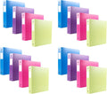 Filexec 3-Ring Binder, 1", Neon (50573-64970)- Blue, Hot Pink, Purple, Green (Pack of 48)
