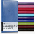Gallery Leather Pocket Monthly Planner 2026-2027 Acadia Hydrangea