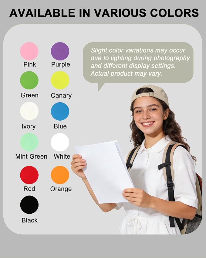 Veritas White Cardstock 8.5 x 11, 110 LB Index/199GSM Heavyweight Card Stock Paper, 300 Sheets, Premium Smooth Thick Paper for Inkjet & Laser Printing, Invitations, Cards, Art Projects & Crafts