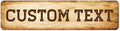 Custom Sign, Custom Street Sign, 11 Font Colors, 13 Font Styles, 4 Hole Options, 22 Sizes, 8x32 Inches, Rust Free DiBound, Fade Resistant, Made in USA by My Sign Center (Vintage)