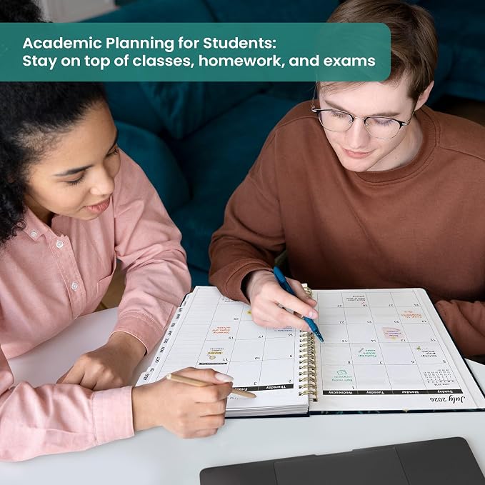 Academic Planner 2026-2027, Jul 2026-Jun 2027 Monthly & Weekly Planner
