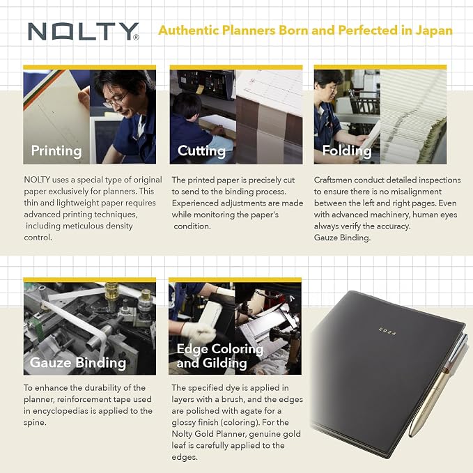NOLTY Access A5-4 Weekly Planner 2026, April Start, Japanese Edition, Camel, 2026-9690