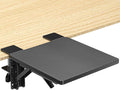 suptek Ergonomics Desk Extender Tray, 9.5"x9.1" Clamp on Table Mount Arm Wrist Rest Shelf, 90° Foldable Computer Arm Rest for Desk, Carbon Fiber, DSF3
