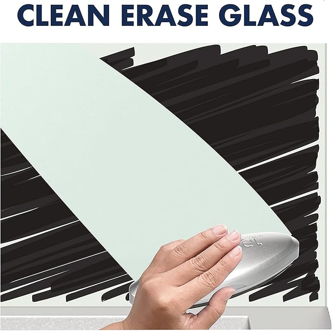 Quartet Glass Whiteboard Desktop Panel, Magnetic, 17" x 23", Dry Erase Surface, Includes Accessory Trays, 1 Marker and 2 High-Power Magnets, White (GDP1723W)