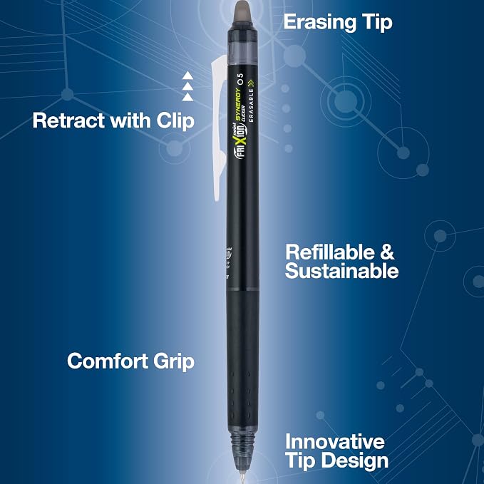 Pilot Pens, Extra Fine Point 0.5 mm, Pack of 12, Black Ink