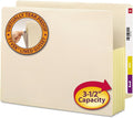Smead End Tab File Pocket, Reinforced Straight-Cut Tab, 3-1/2" Expansion, Tyvek®-Lined® Gusset, Letter Size, Manila, 10 per Box (75164)