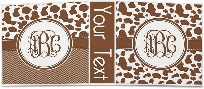 Personalized Cow Print 3-Ring Binder - 3 inch