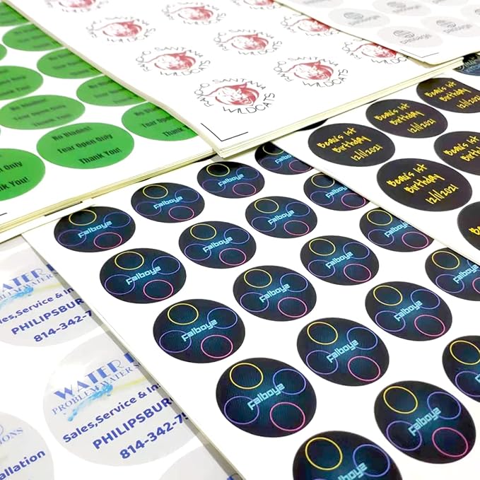 100-500 Custom Stickers Personalized Labels, Customized Stickers with Any Image Logo and Text. Custom Stickers for Business LogoThank You Labels,etc. (Rectangle,2X1 Inch)