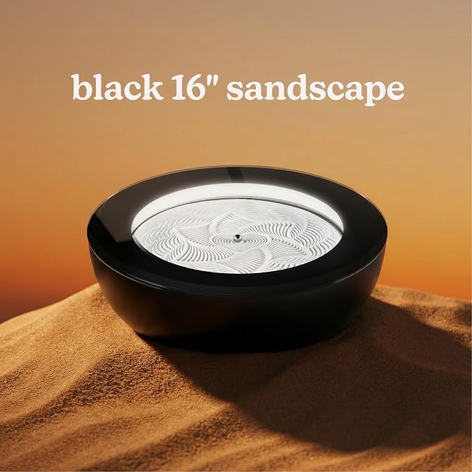 Homedics Drift Sandscape, Perpetual Motion Machine, 16 Inch (Medium), Black