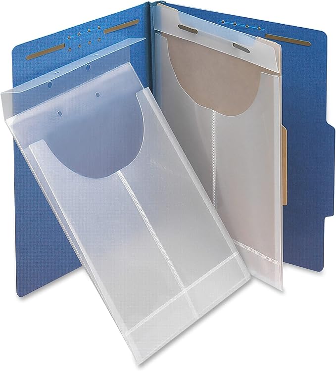 Smead Poly File Retention Jacket, 3/4" Expansion, Letter/Legal, Clear, 24 per Box (68191)