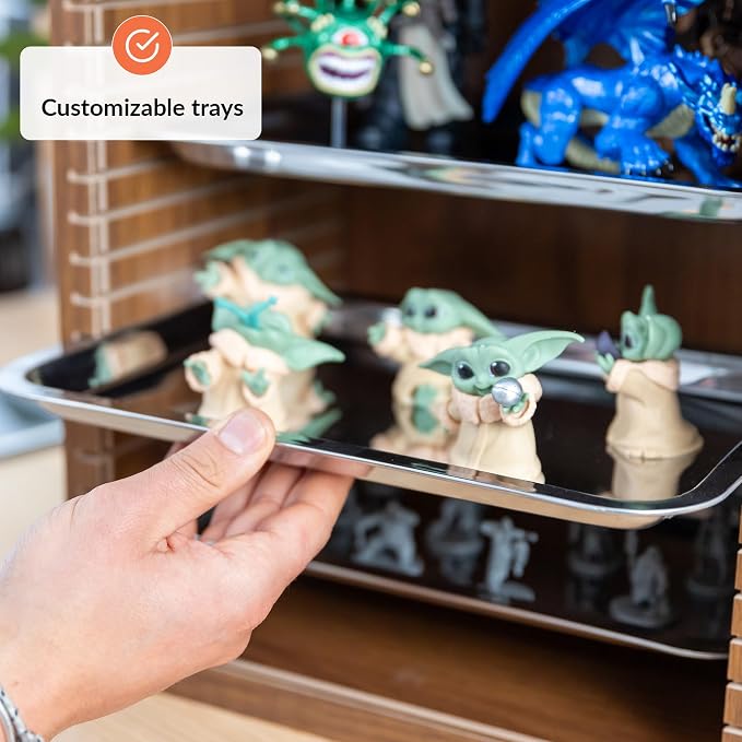 Miniature Carrying Case for Collectibles | Miniature Storage & Display Case for Figurines | Figure Model Holder & Transport Box | Also for Action Figures