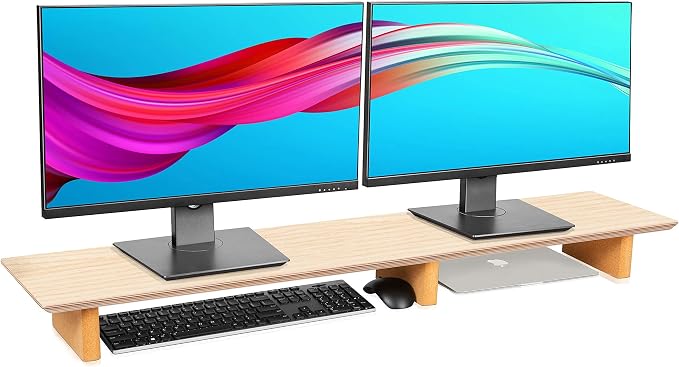 Leather Desk Pad& Monitor Stand