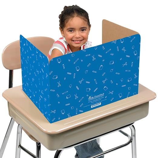 Really Good Stuff Standard Privacy Shields, Set of 12, Blue