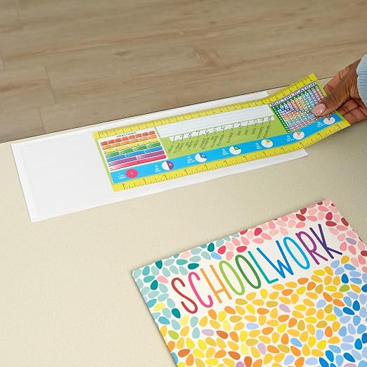 Really Good Stuff 12PK Desktop Helper 12” Self-Adhesive Vinyl Sleeves
