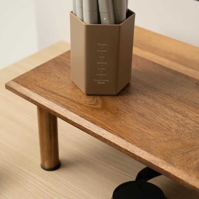 Dual Monitor Stand Riser, Acacia Wood Desktop Shelf with Storage | 39.37-Inch Wide, Under-Shelf Storage for Keyboard, Mouse and Laptop, Fits Two 24-Inch Monitors in Home Office
