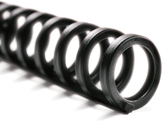 GBC Binding Spines / Spirals / Coils, 5/16" Diameter, 45 Sheet Capacity, ProClick, Black, 100 Pack (2514700)