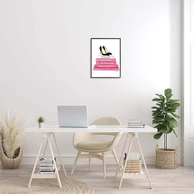 Stupell Industries 'Glam Perfume Bottle Flowers', Floating Frame Canvas Art, Gold, 17 x 21 Inches, Easy to Hang and Sturdy, Made in USA, by Amanda Greenwood | Stupell Industries · By Amanda Greenwood · Ready to hang · Fashion inspired still life · Made...