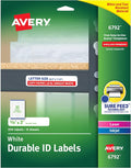 Avery® Durable ID Labels, Permanent Adhesive, 5/8 x 3, Pack of 256 (6792)