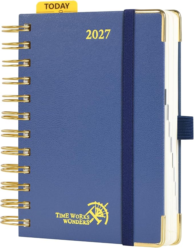 POPRUN 2027 Daily Planner One Page Per Day, 4.25" x 6.25" Small Calendar