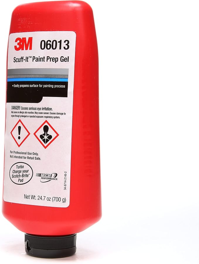 3M Scuff-It Paint Prep Gel, 06013, 24.7 oz, Red