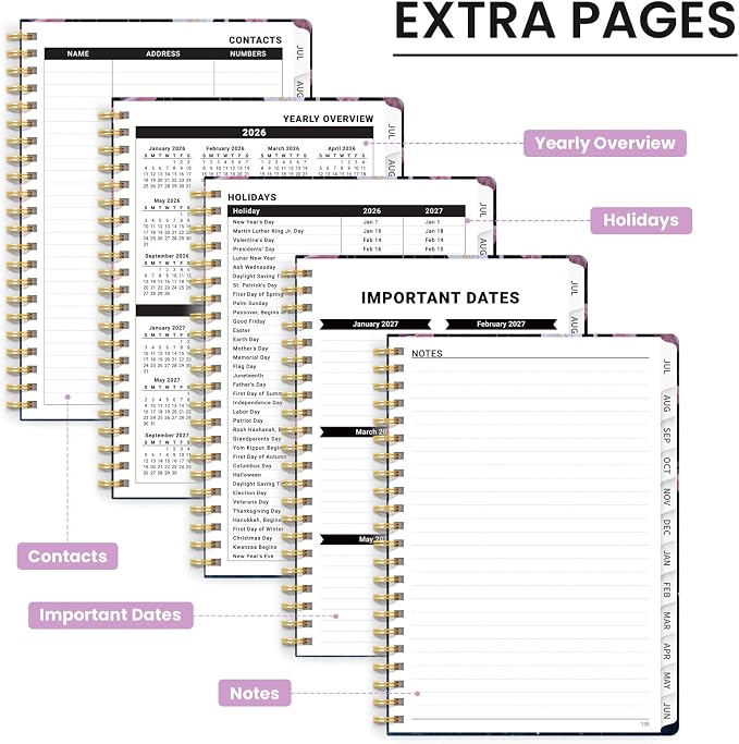 ZOTIA Planner 2026-2027 Weekly & Monthly Calendar Planner Jul 2026-Jun 2027