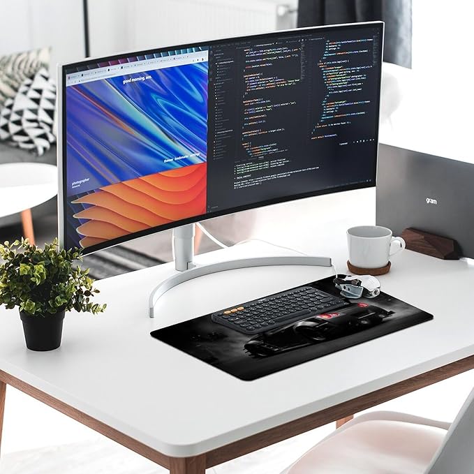 Car Gaming Mouse Pad Large Mousepad Z350 JDM Car Racing Cool Desk Mat for Keyboard and Mouse Mat Non-Slip Rubber Desk Pad 30x60cm, Style